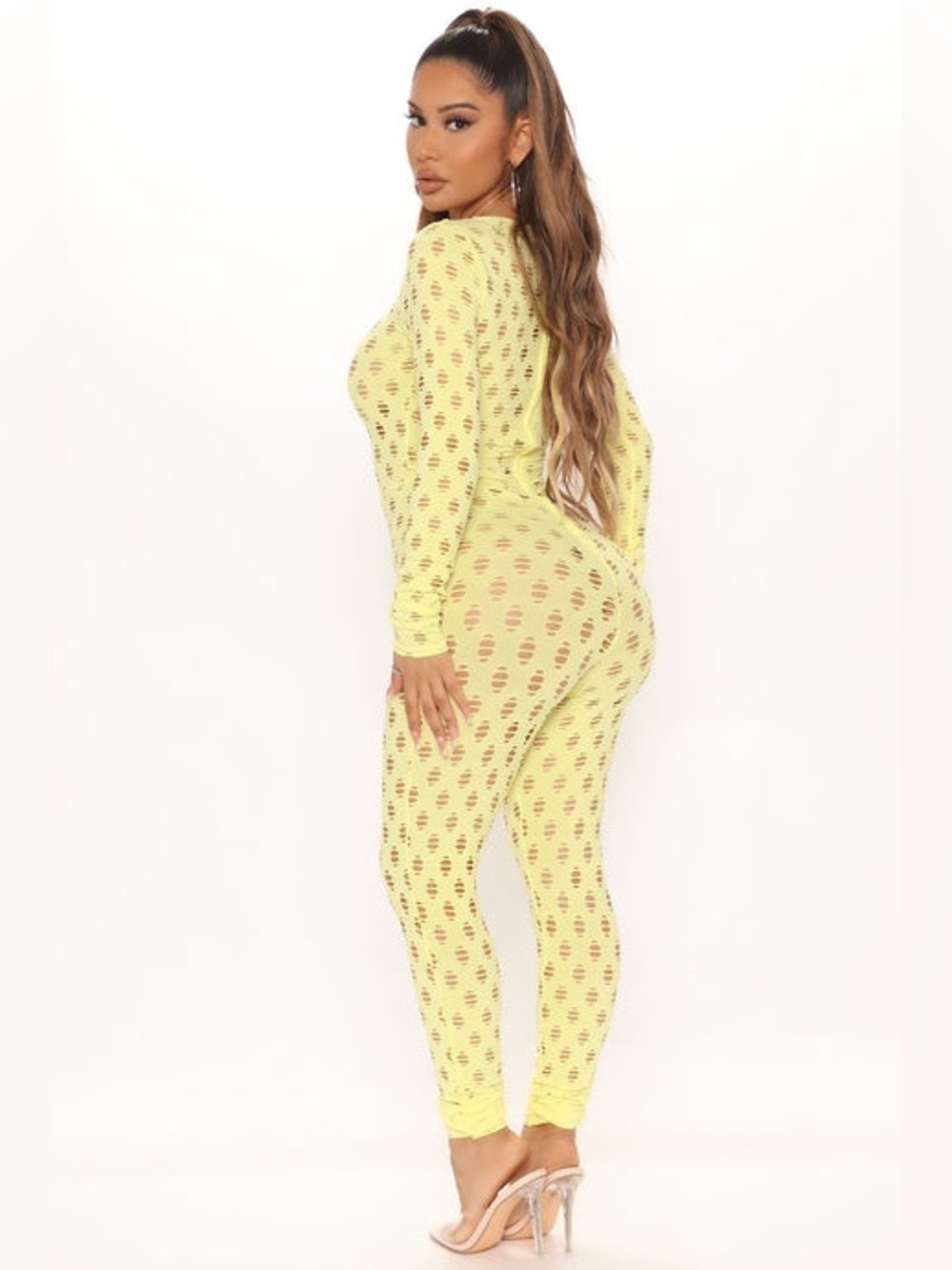 NWT Fashion Nova Yellow Enough Play Jumpsuit Size 1X - Picture 2 of 14